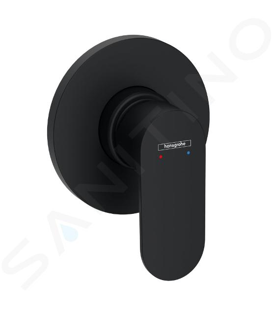 Hansgrohe Rebris S - Baterie duș încastrată, cu corp montare, negru mat 72648670