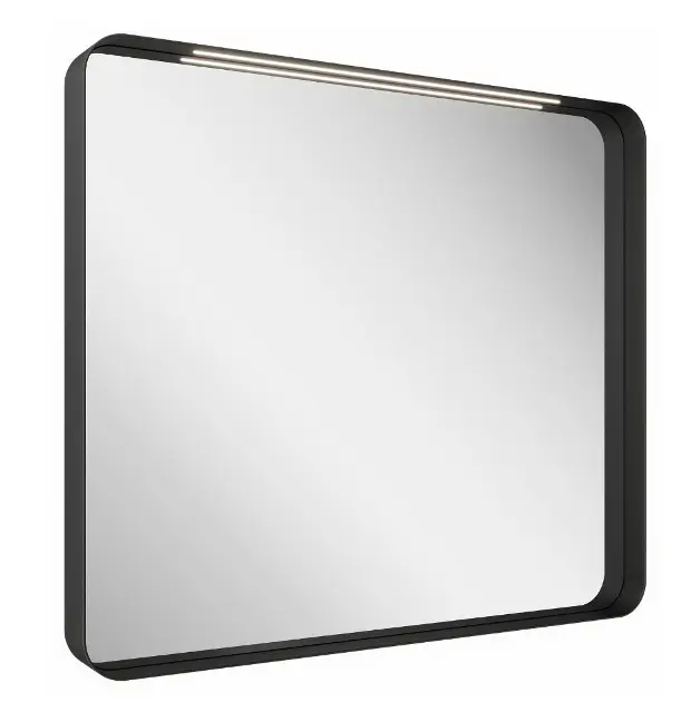 Levně Ravak Strip - Zrcadlo s LED osvětlením, 61x71 cm, černá X000001570