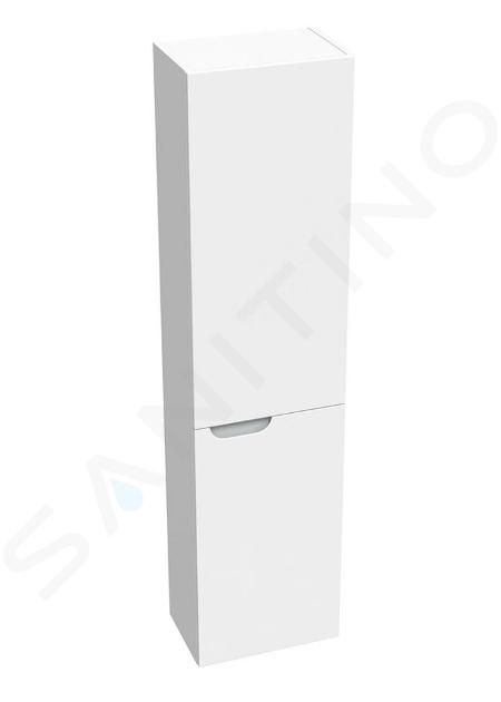 Ravak Classic II - Armoire haute, 160x40x26 cm, 2 portes, charnières à droite, blanc brillant / gris X000001475