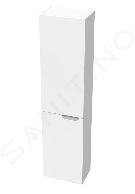 Ravak Classic II - Armoire haute, 1600x400x260 mm, 2 portes, charnières à gauche, blanc brillant / gris X000001473