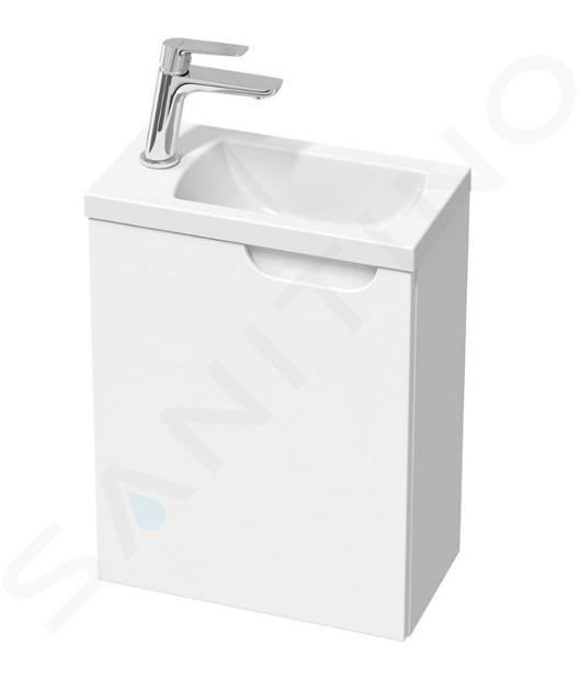 Ravak Classic II - Mobiletto sottolavabo, 40x22x50 cm, 1 anta, cardini a sx, bianco lucido X000001484