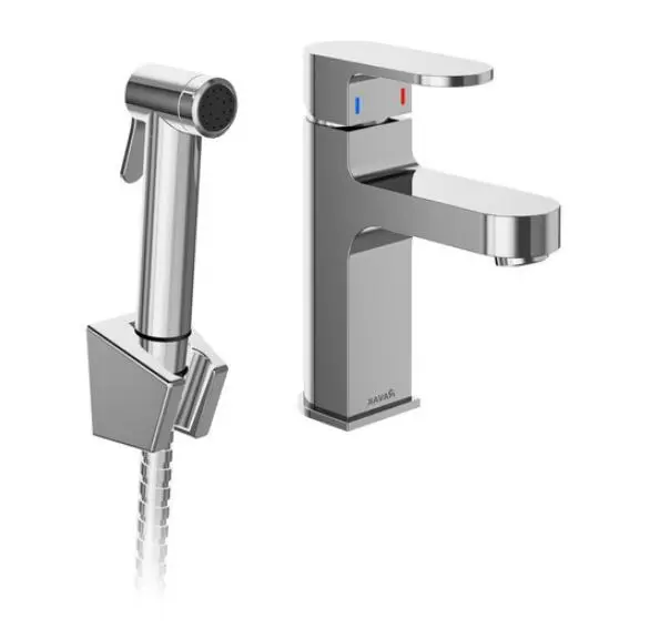 Ravak Chrome - Miscelatore da lavabo con doccetta bidet, cromo X070167