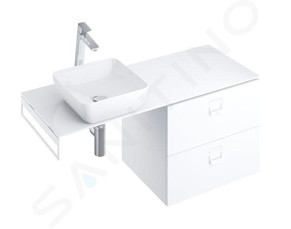 Ravak Comfort - Plato fregadero 120x46x2 cm, blanco brillante X000001381