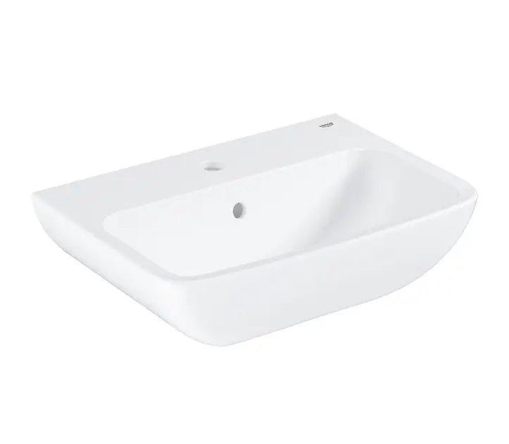 Grohe Start Edge - Waschtisch 55x40 cm, mit Überlauf, mit Hahnloch, alpinweiß 39949000