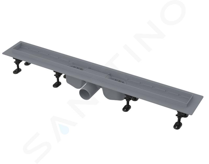 Alcadrain Canaletas de desagüe - Canaleta de ducha Optimal 95 cm, con borde para rejilla perforada o inserción en baldosas APZ12-950