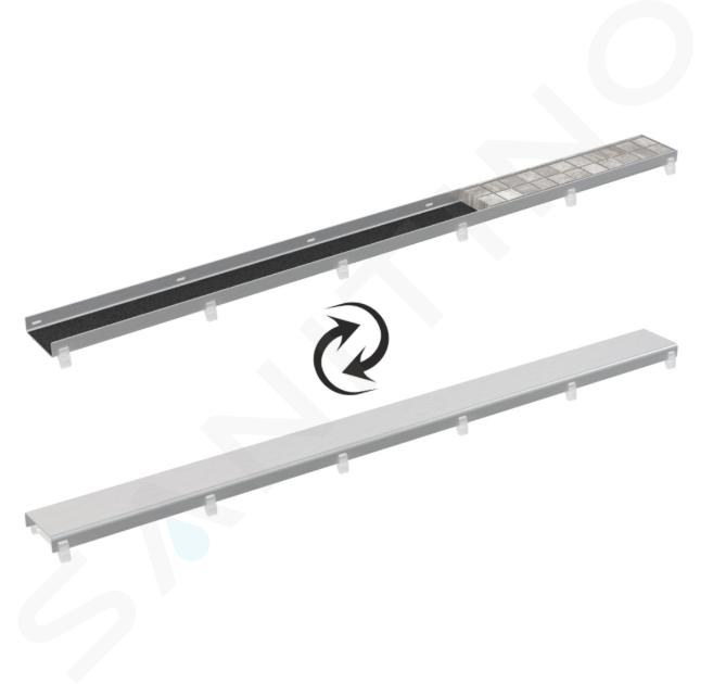 Alcadrain Rošty - Obojstranný rošt DOUBLE 75 cm, nerezová DOUBLE-750M