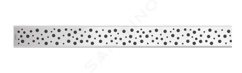 Alcadrain Rejillas - Rejilla para cubeta de suelo lineal 550 mm, acero inoxidable mate BUBLE-550M