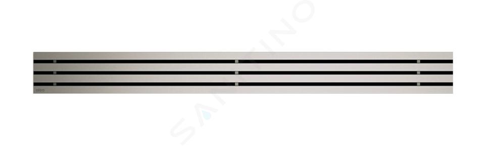 Alcadrain Grilles - Grille pour caniveau à douche linéaire 950 mm, inox mat GAP-950M