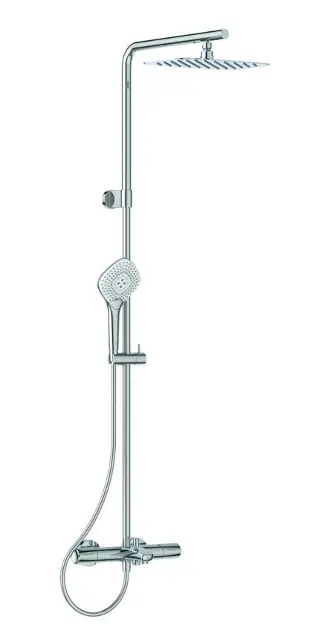 Vasca Da Bagno Doccia 2 Fori A Parete In Ottone Rubinetto Miscelatore Acqua Rubi - Foto 13