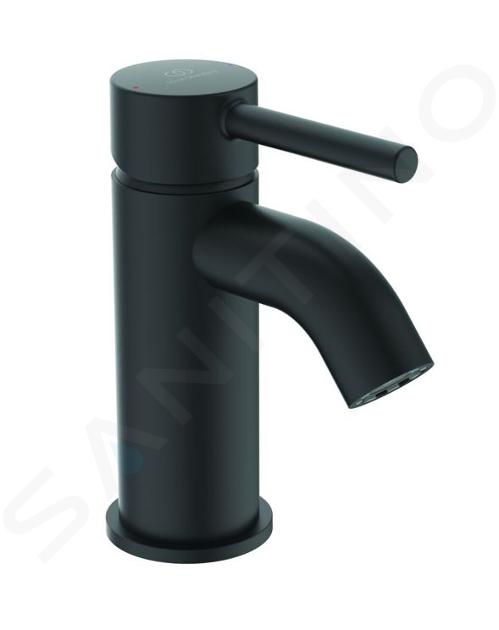 Ideal Standard CeraLine - Grifo de lavabo, negro sedoso BC185XG