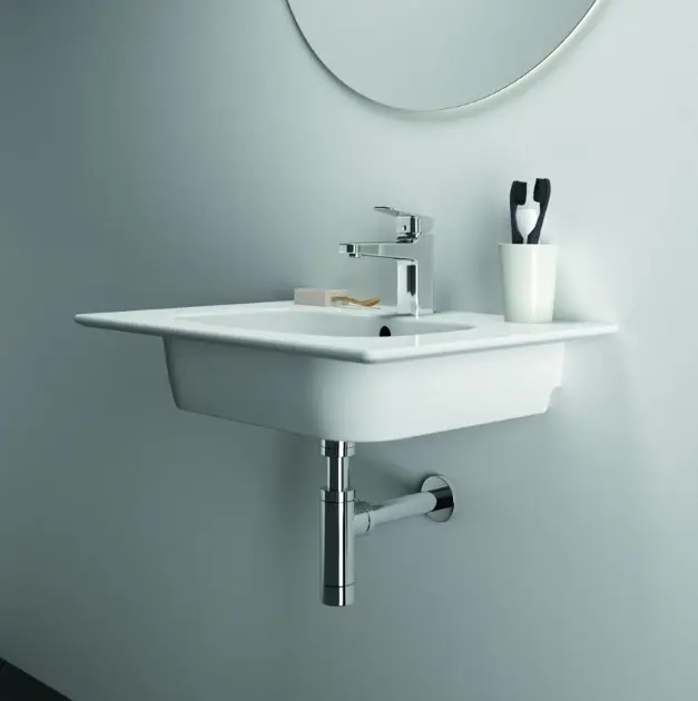 Lavabo Ideal Standard I.life B 65 Cm Bianco - Foro Centrale Per Rubinetto, Design Moderno E Minimalista - Foto 7