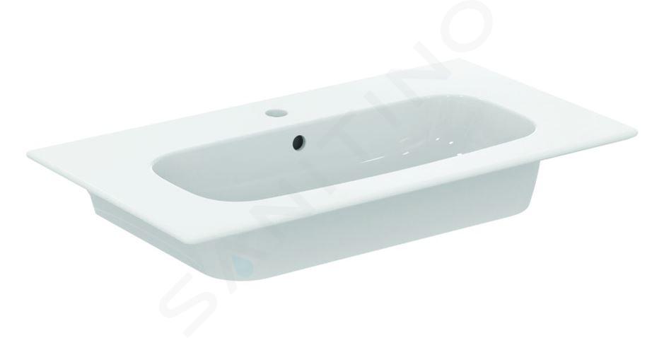 Ideal Standard i.Life A - Lavabo 84x46 cm, con troppopieno, con foro per miscelatore, bianco T462001