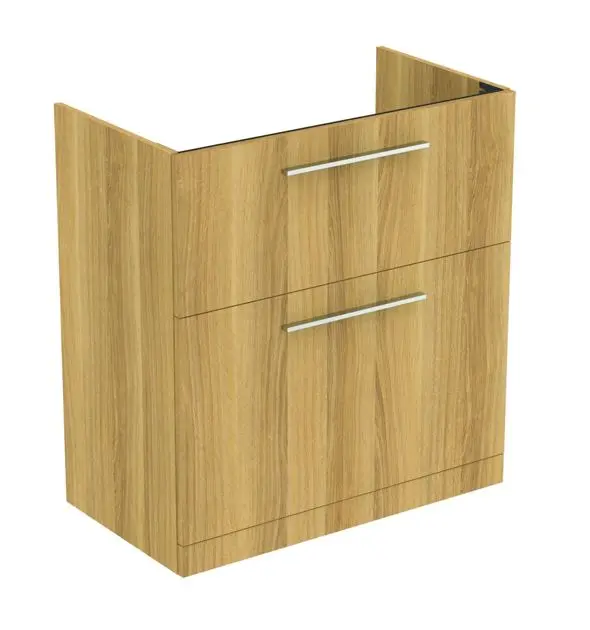 Ideal Standard i.Life A - Wastafelonderkast, 800x440x853 mm, 2 laden, eikenhout T5274NX