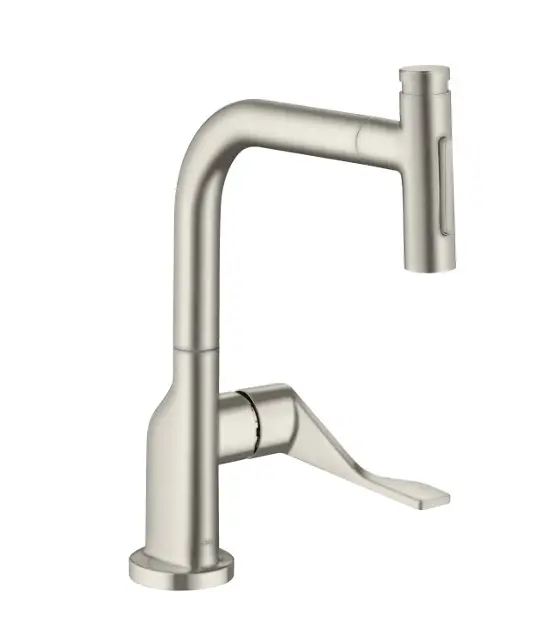 Axor Citterio - Mitigeur d’évier avec douchette escamotable, inox 39863800