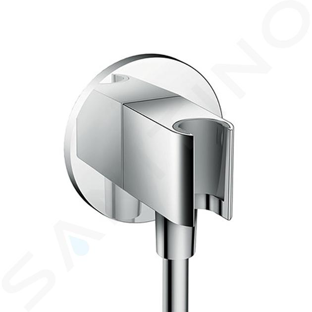 Axor Duchas - Codo de ducha con soporte, cromo 36733000