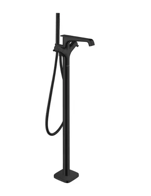 Axor Citterio E - Grifo termostático de suelo para bañera, negro mate 36416670