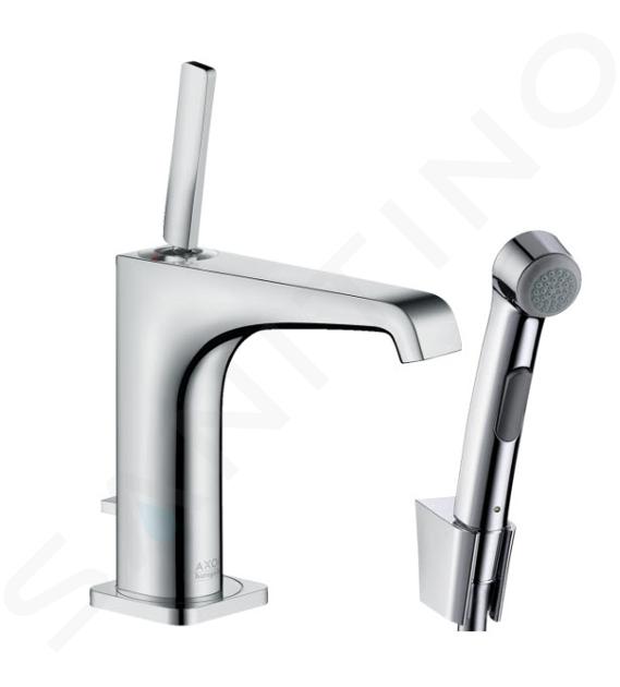 Axor Citterio E - Wastafelkraan met waste en bidet douche, chroom 36130000