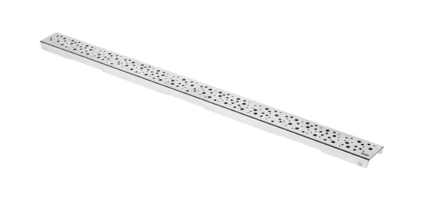 Tece TECEdrainline - Griglia Drops per canalina doccia 700 mm, acciaio inox lucido 600730