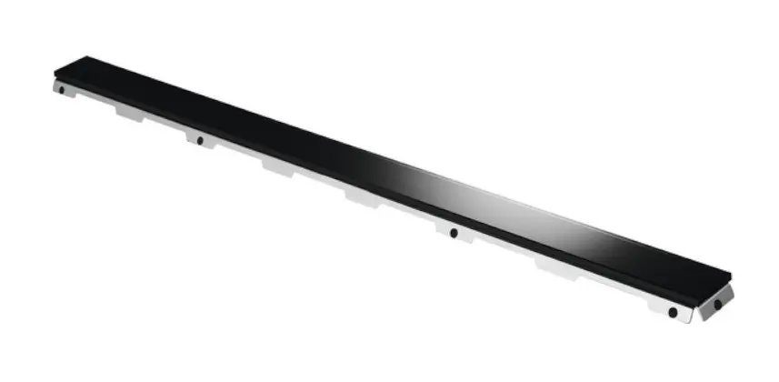 Tece TECEdrainline - Designrost für Duschrinne 90 cm, Glas/schwarz 600992