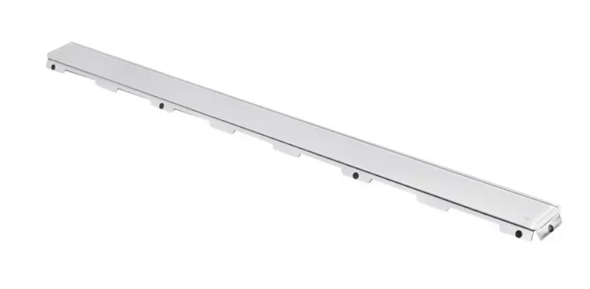 Tece TECEdrainline - Grille pour caniveau de douche 1200 mm, verre/blanc 601291