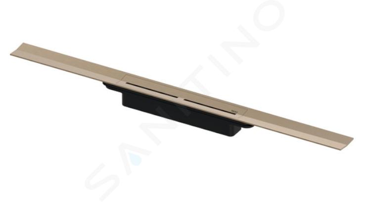 Tece TECEdrainprofile - Canalina doccia 800 mm, oro rosa spazzolato 670803