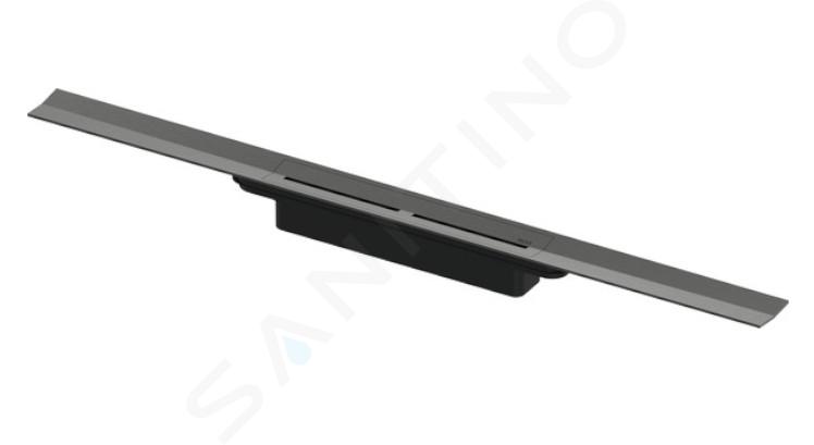 Tece TECEdrainprofile - Duschrinne 90 cm, Chrom schwarz gebürstet 670901