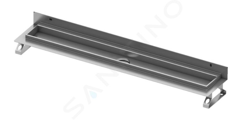 Tece TECEdrainline - Zuhanyzó vályú 700 mm-es, falra szerelhető, Seal System tömítőszalaggal, rozsdamentes acélból 600701