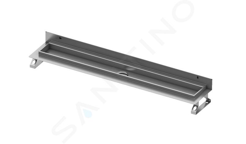 Tece TECEdrainline - Zuhanyzó vályú 800 mm, falra szerelhető, Seal System tömítőszalaggal, rozsdamentes acélból 600801