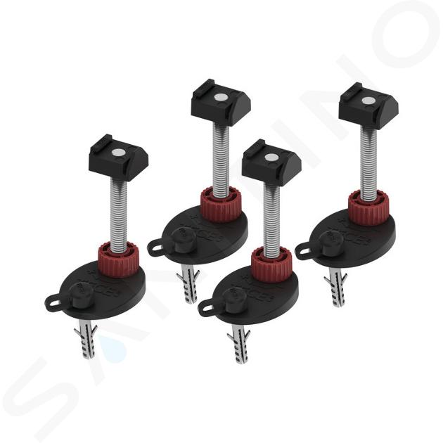 Tece Accesorios - Soportes de montaje para canaleta de ducha 94-142 mm, 4 uds 660003