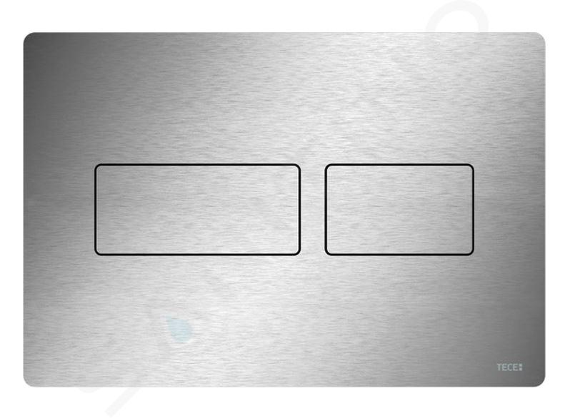 Tece TECEsolid - WC-Betätigungsplatte, Anti-Fingerprint-Oberflächenbehandlung, Edelstahl gebürstet 9240434