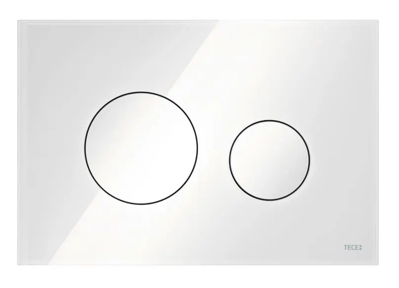 Tece TECEloop - Süllyesztett vezérlés, fehér üveg/fehér 9240650