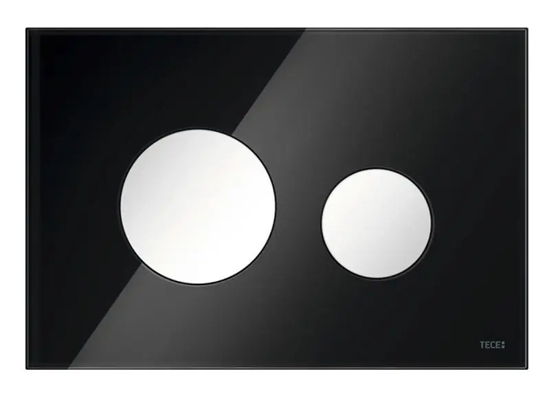 Tece TECEloop - Süllyesztett vezérlés, fekete üveg/fehér 9240654