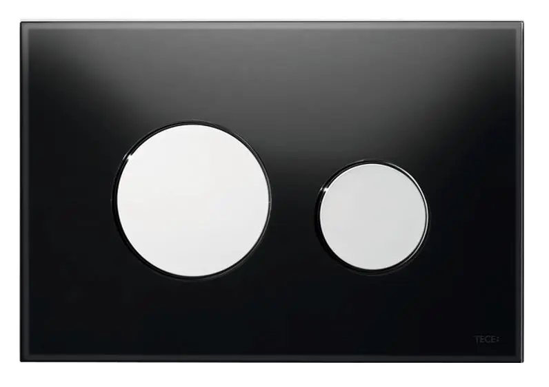 Tece TECEloop - Süllyesztett vezérlés, fekete üveg/fényes króm 9240656