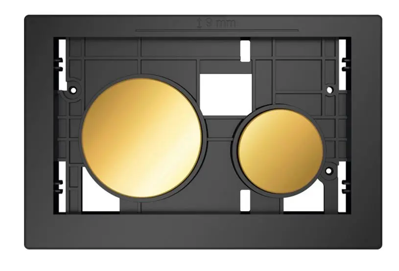 Plaque De Chasse D’eau Double Bouton Dorée – Compatible Sigma, Remplacement Mécanique - 9