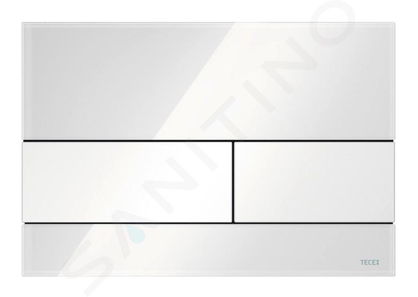 Tece TECEsquare - Süllyesztett vezérlés, fehér üveg 9240800