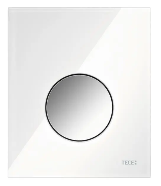 Tece TECEloop - Urinoir bedieningsplaat, wit glas/glazend chroom 9242660