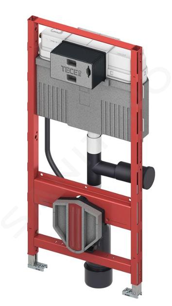 Tece TECEprofil - Modulo di installazione per WC sospesi, con casetta Uni, aspirazione odori, altezza di montaggio 1,12 m 9300303