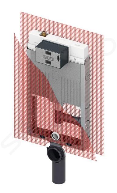 Tece TECEbox - Vorwandelement für Wand-WC, mit Spülkasten Octa II, 8 cm, Geruchsabsaugung, Bauhöhe 1,07 m 9370502