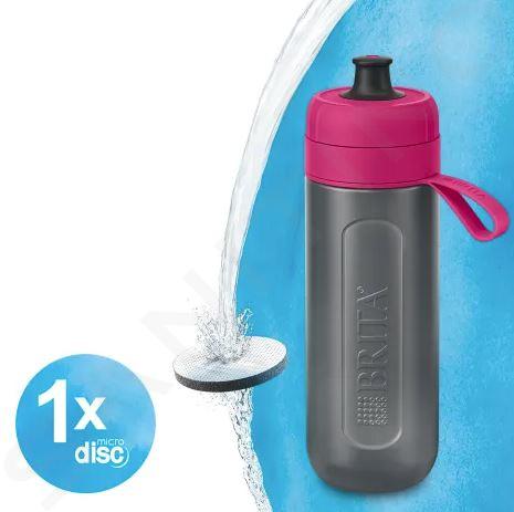 Brita Accessori - Bottiglia filtrante, volume 0,6 l, 1x filtro, rosa/grigio  1020337