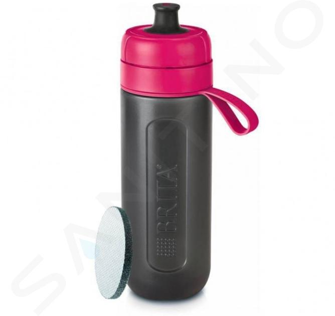 Brita Accessoires - Bouteille à filtre, volume 0,6 l, 1x filtre, rose/gris 1020337