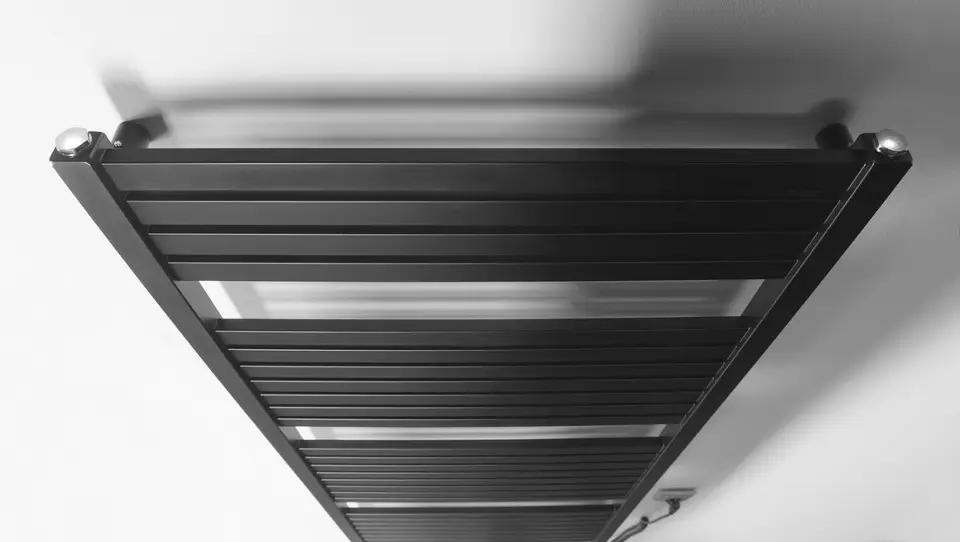 Aqualine Verwarming - Radiator TONDI-E 60x169 cm, 800W, zwart mat ...