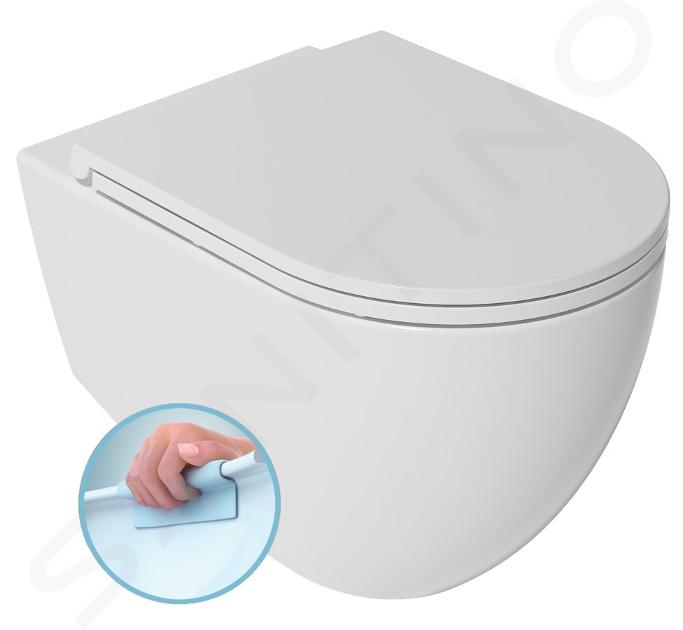 Sapho Isvea - Hangend toilet INFINITY, Rimless, wit 10NF02001