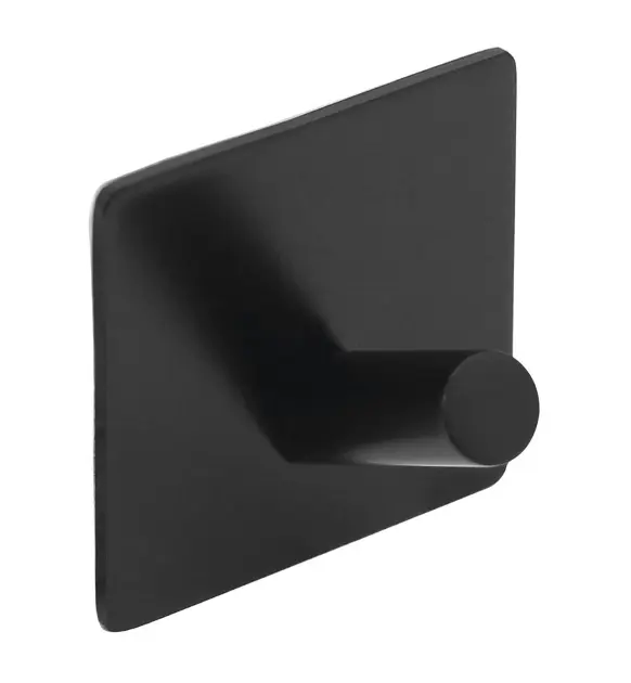Sapho Accessoires - Selbstklebender Haken, schwarz matt 31203