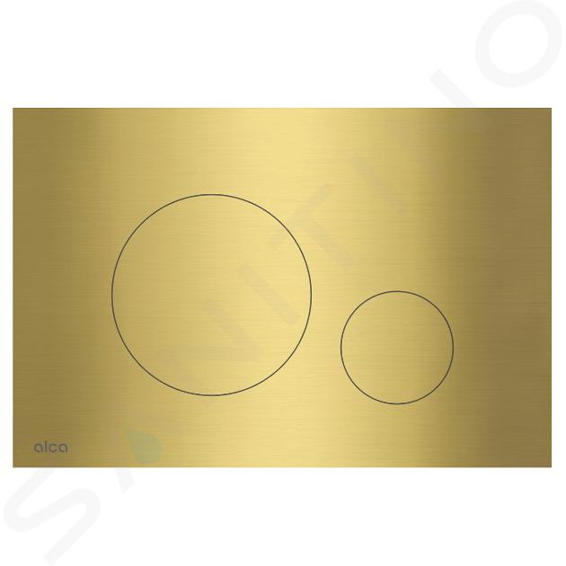 Alcadrain Flat - Commande affleurante, laiton TURN-BRASS