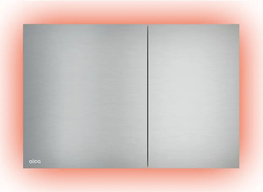Levně Alca Flat - Ovládání splachování, s podsvícením rainbow, alunox mat AIR LIGHT R