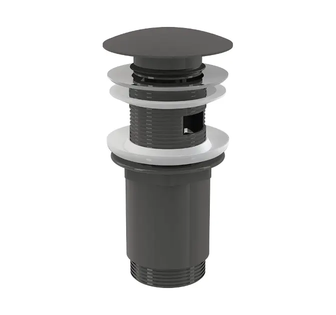 Levně Alca Příslušenství - Umyvadlová výpusť, ClickClack, lesklý gun metal A392-GM-P