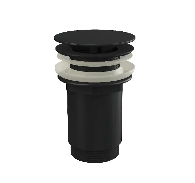 Alcadrain Accessori - Scarico per lavabo, non richiudibile, nero opaco A396BLACK