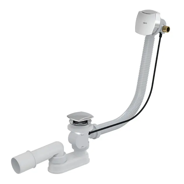 Alcadrain Afvoergarnituren - Badafvoer- en overloopset met vulling, lengte 570 mm, metaal A564KM3