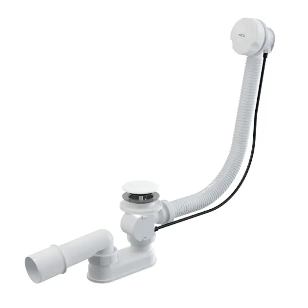 Levně Alca Odtokové soupravy - Vanová odtoková a přepadová souprava, délka 1200 mm, bílá A51BM-120