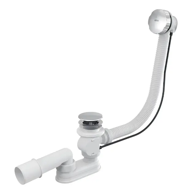 Alcadrain Ablaufgarnituren - Badewannenab- und -überlaufgarnitur, Länge 1200 mm, Chrom A55KM-120